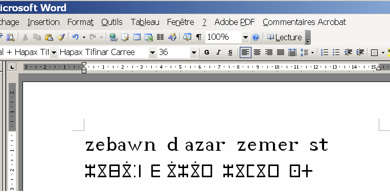 Word sur Windows